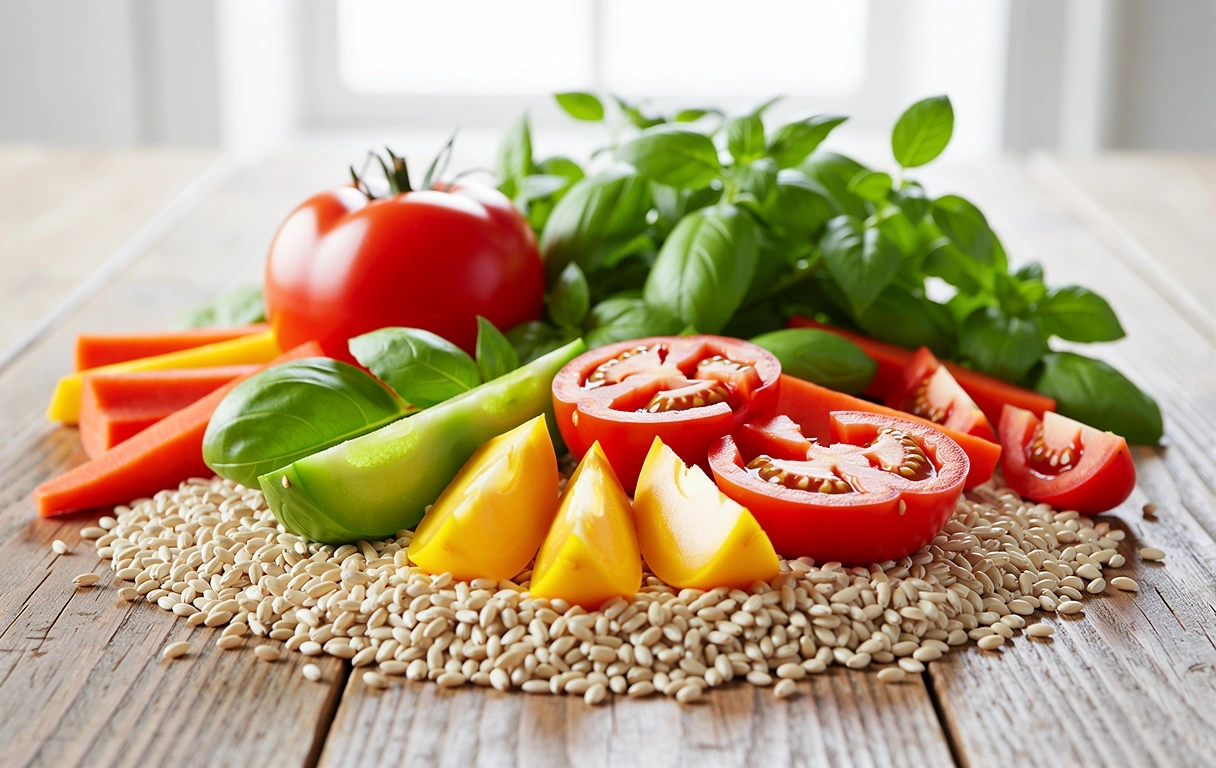 Ingredientes frescos y saludables